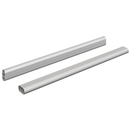  Szekrény rúd 2 pcs Ezüst 764 x 15 x 29 mm Alumínium ötvözet