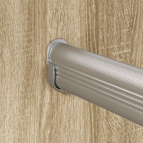  Szekrény rúd 12 pcs Ezüst 764 x 15 x 29 mm Alumínium ötvözet