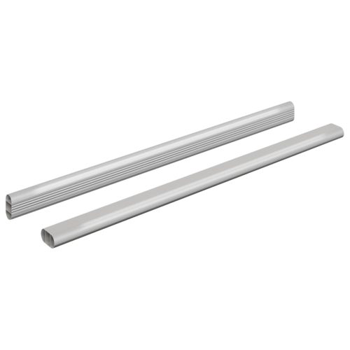  Szekrény rúd 2 pcs Ezüst 764 x 15 x 29 mm Alumínium ötvözet