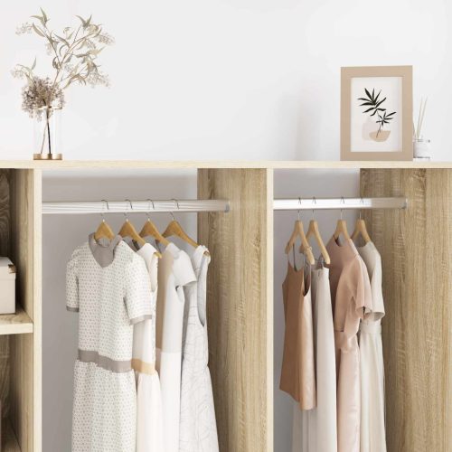  Szekrény rúd 12 pcs Ezüst 764 x 15 x 29 mm Alumínium ötvözet