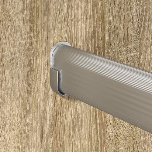  Szekrény rúd 12 pcs Ezüst 764 x 15 x 29 mm Alumínium ötvözet