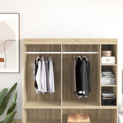  Szekrény rúd 2 pcs Ezüst 764 x 15 x 29 mm Alumínium ötvözet