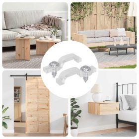    LED szalagklipszek 2 pcs Átlátszó 2 x 1 x 0.5 cm Műanyag és vas