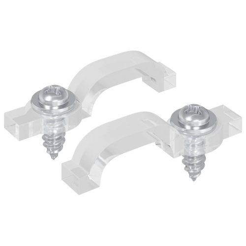  LED szalagklipszek 2 pcs Átlátszó 2 x 1 x 0.5 cm Műanyag és vas