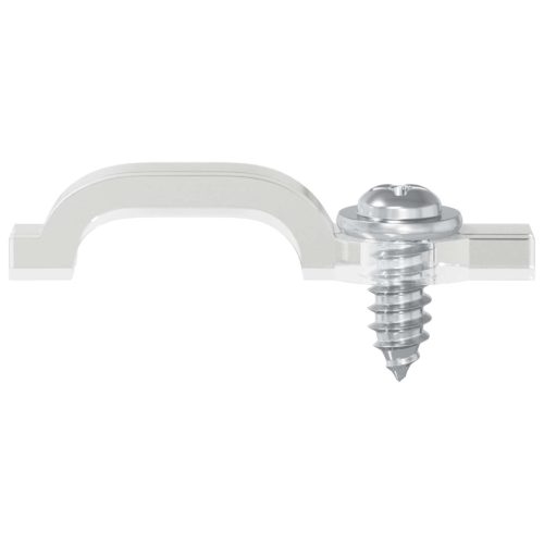  LED szalagklipszek 2 pcs Átlátszó 2 x 1 x 0.5 cm Műanyag és vas