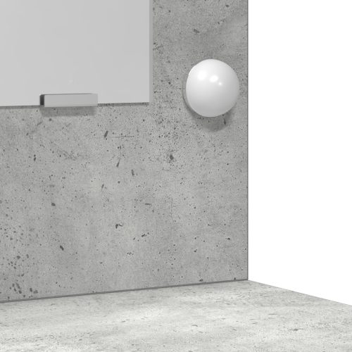  sminkasztal LED világítással beton szürkében, 50x41x135 cm