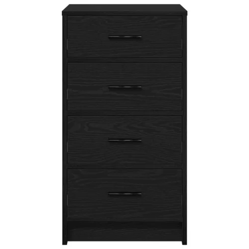  Tálaló Fekete Tölgy 40x41x75 cm Szerelt Fa