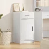  Oldalszekrény Fehér 40x41x75 cm Mérnöki Fa