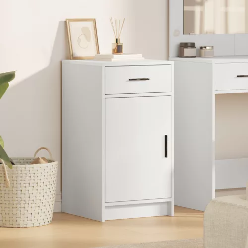  Oldalszekrény Fehér 40x41x75 cm Mérnöki Fa