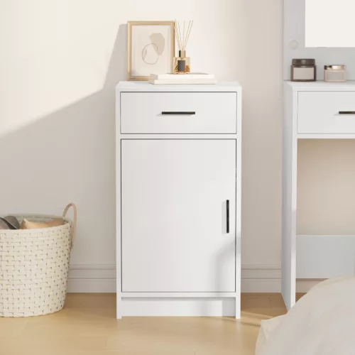  Oldalszekrény Fehér 40x41x75 cm Mérnöki Fa