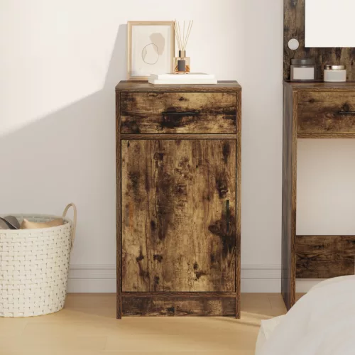  Oldalszekrény Füstölt Tölgy 40x41x75 cm Mérnöki Fa