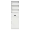  Magasfiú fiókkal Fehér 40 x 40,5 x 135 cm Faanyag