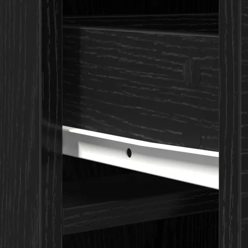  Fekete tölgy magas szekrény - 40x41x135 cm, Szerelt fából készült