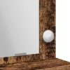 LED-es öltöztetőasztal régi fa hatással 79x41x135 cm