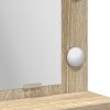  Sminktükör LED Fénnyel, Sonoma Tölgy, 50x41x135 cm