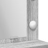  LED-es sminktükör Szürke Sonoma 50x41x135 cm