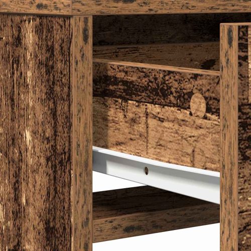 Sminktükör fiókkal polcokkal Öreg fa 50 x 41 x 135 cm Faanyag