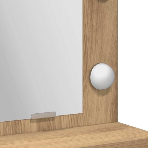  Sminktükör fiókkal kézműves tölgy 50 x 41 x 135 cm Faanyag