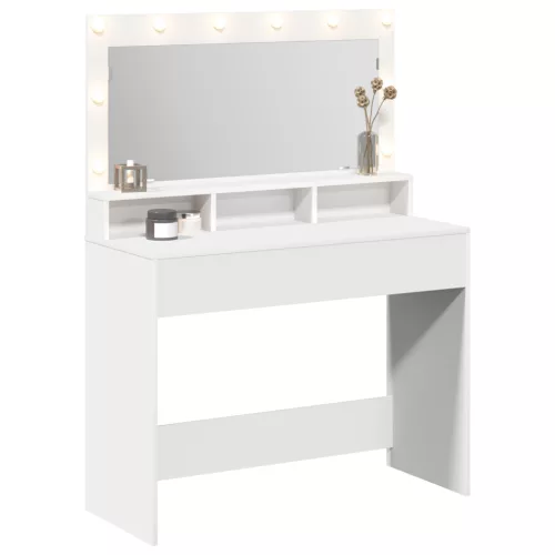  Fehér Sminktükör LED Világítással - 100x41x135 cm