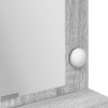  világító sminktükör - Szürke Sonoma, 100x41x135 cm
