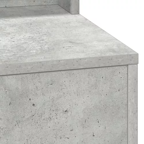  Sminktükör LED Fénnyel Beton Szürke 79x41x135 cm