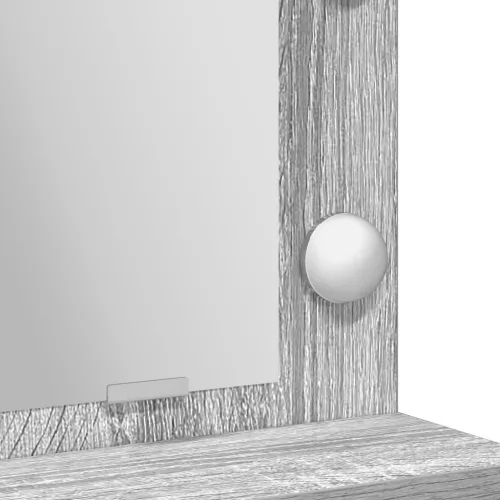  LED-es Sminktükör Szürke Sonoma 79x41x135 cm