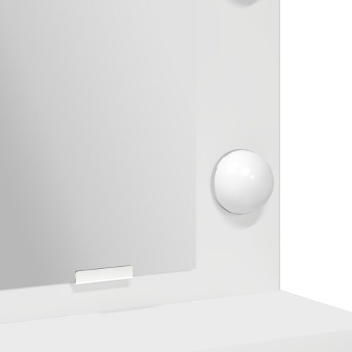  LED-es sminktükör fehér 50x41x135 cm