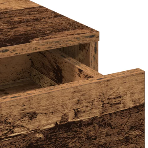  Sminktükör Fiókokkal Régi Fa 50x41x140 cm