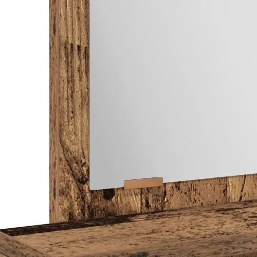  Sminktükör Fiókokkal Régi Fa 50x41x140 cm