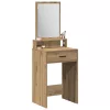  Öltözködő Asztal Fiókokkal Kézműves Tölgy 50x41x140 cm