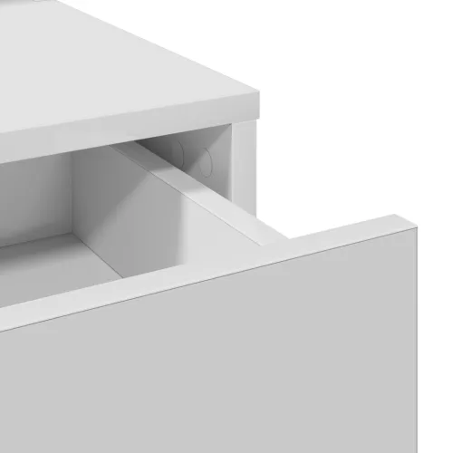  Sminktükör Fiókokkal Fehér 79x41x140 cm