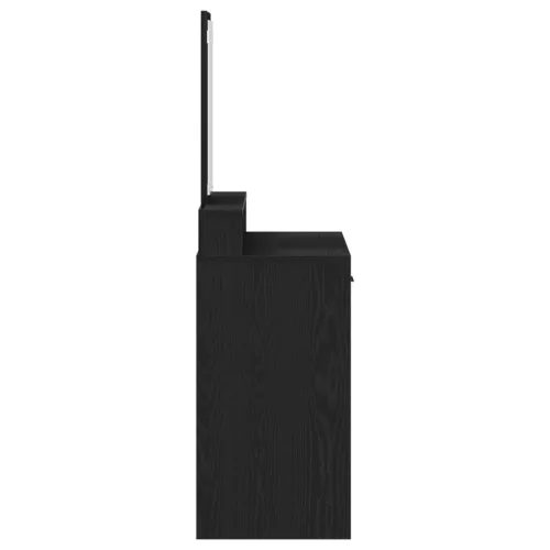  Sminkasztal Fiókokkal Fekete Tölgy 79x41x140 cm