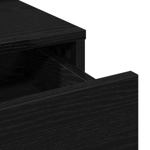  Fésülködőasztal Fiókokkal, Fekete Tölgy, 100x41x140 cm