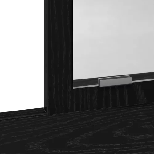  Fésülködőasztal Fiókokkal, Fekete Tölgy, 100x41x140 cm