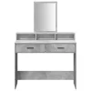  Sminkasztal Fiókokkal Beton Szürke 100x41x140 cm