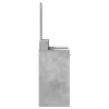 Sminkasztal Fiókokkal Beton Szürke 100x41x140 cm
