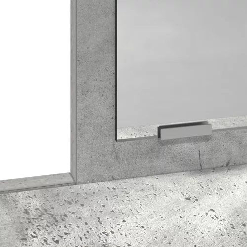  Sminkasztal Fiókokkal Beton Szürke 100x41x140 cm