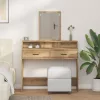  Öltözőasztal Fiókokkal, Artisan Tölgy, 100x41x140 cm