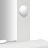  LED világítású sminkasztal Fehér 50x41x140 cm