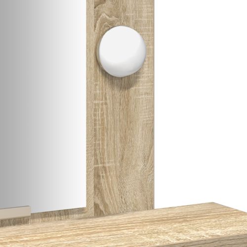  Öltözőasztal LED Világítással - Sonoma Tölgy - 50x41x140 cm