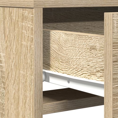  Öltözőasztal LED Világítással - Sonoma Tölgy - 50x41x140 cm