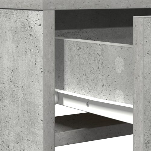  Öltözőasztal LED világítással Betonnedv Hossz 50x41x140 cm