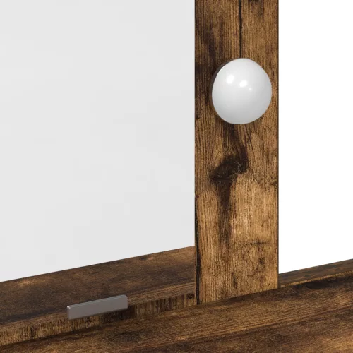  Fésülködőasztal LED világítással Füstölt tölgy 100x41x140 cm