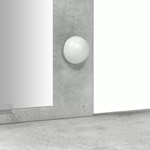  LED világítással ellátott sminktükör Beton Szürke 102x33x135 cm