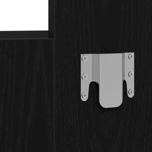  Fali sminkasztal fekete tölgy 83x40x70 cm