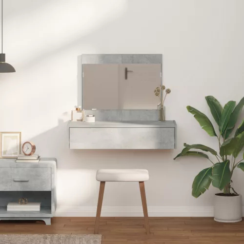  Fali öltöztetőasztal Beton Szürke 83x40x70 cm