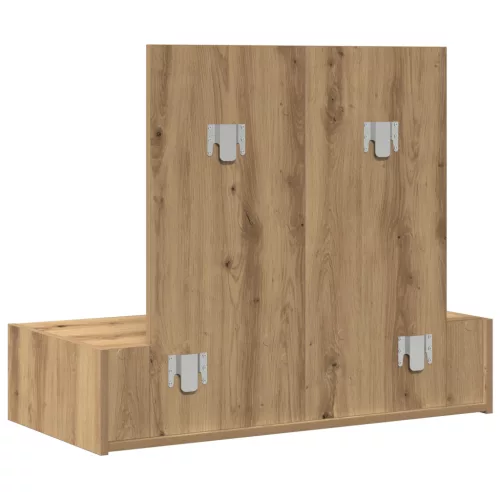  Fali Sminkasztal Kézműves Tölgyfa 83x40x70 cm