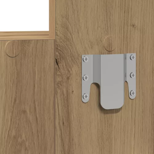  Fali Sminkasztal Kézműves Tölgyfa 83x40x70 cm