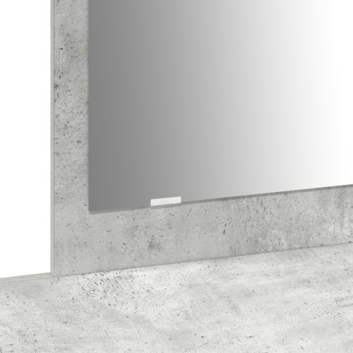  Fali Akasztós Sminkasztal Beton Szürke 100x40x70 cm