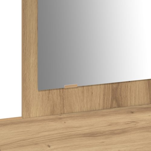  fali öltözködőasztal Kézműves Tölgy 100x40x70 cm